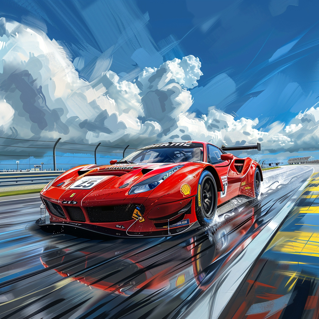 Competizione Ferrari 296 GT3 claimed victory in the Grand Touring Daytona Pro (GTD PRO