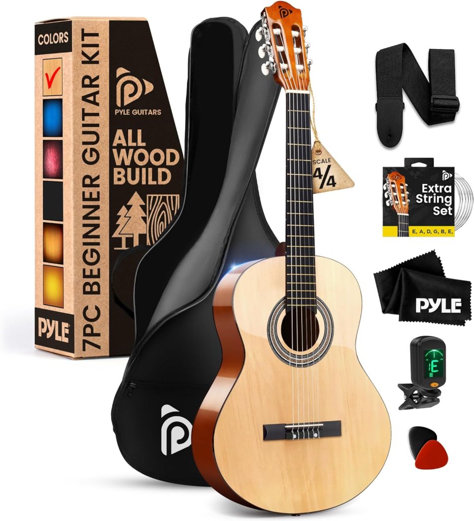 Kit de guitarra acústica para principiantes