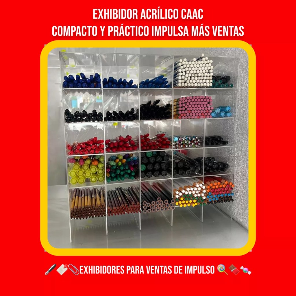 Exhibidor  CAAC Organizador De Plumas Lápices Artículos Escolares
