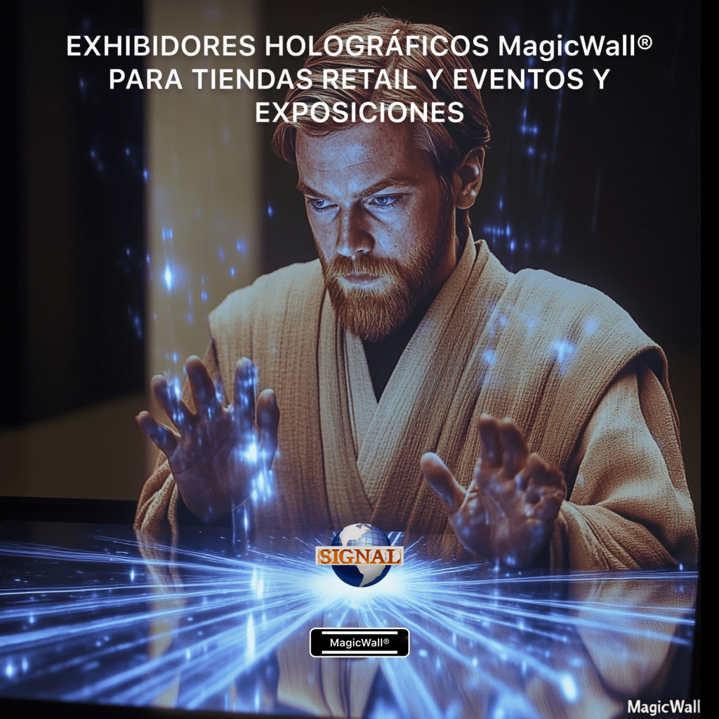 En centros. Comerciales, tiendas de propiedad intelectual y eventos y exposiciones, se utilizan hologramas para presentar personajes y escenas de Star Wars de manera impactante.